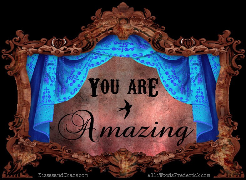 affirmations, curtain, "you are amazing", positivity, swallow