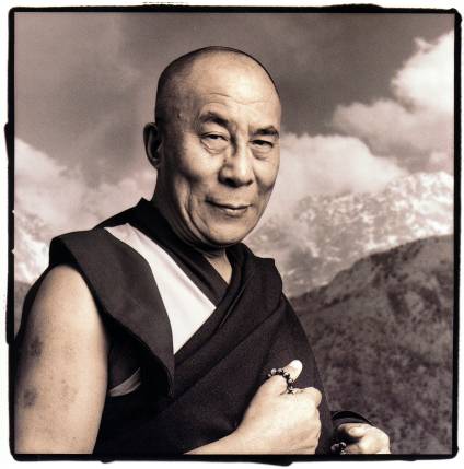 "Portrait of the Dalai Lama.  Photographer unknown"