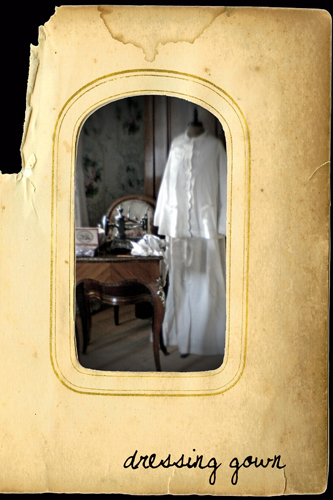 "dressing gown and sewing machine at Rosedown Plantation"