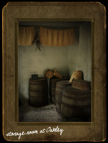 "photo of the storage room at Oakley Plantation, St. Francisville, Louisiana"