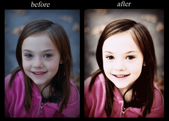 "before and after shot for how to photo tutorial"