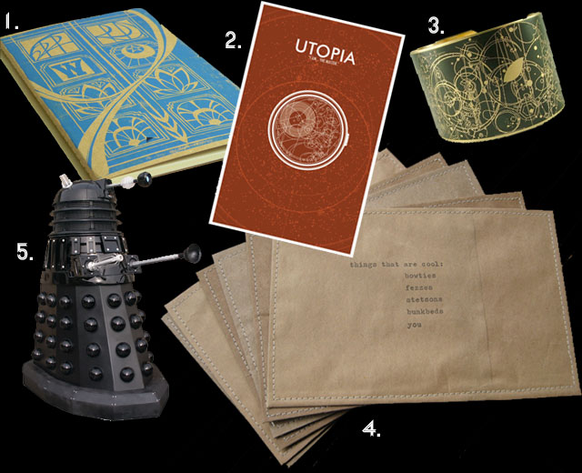 "collection of Doctor Who gifts"