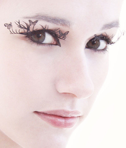 "deer and butterflies lashes by paperself"