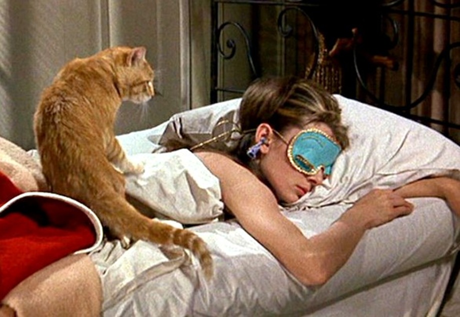 nap breakfast audrey hepburn tiffany sleep tiffanys mask eye bed night sleeping cat going bedtime lunch quotes early asleep friday