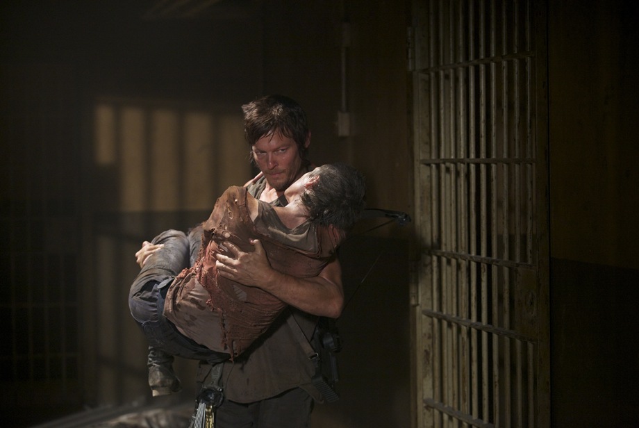 Daryl and Beth on The Walking Dead